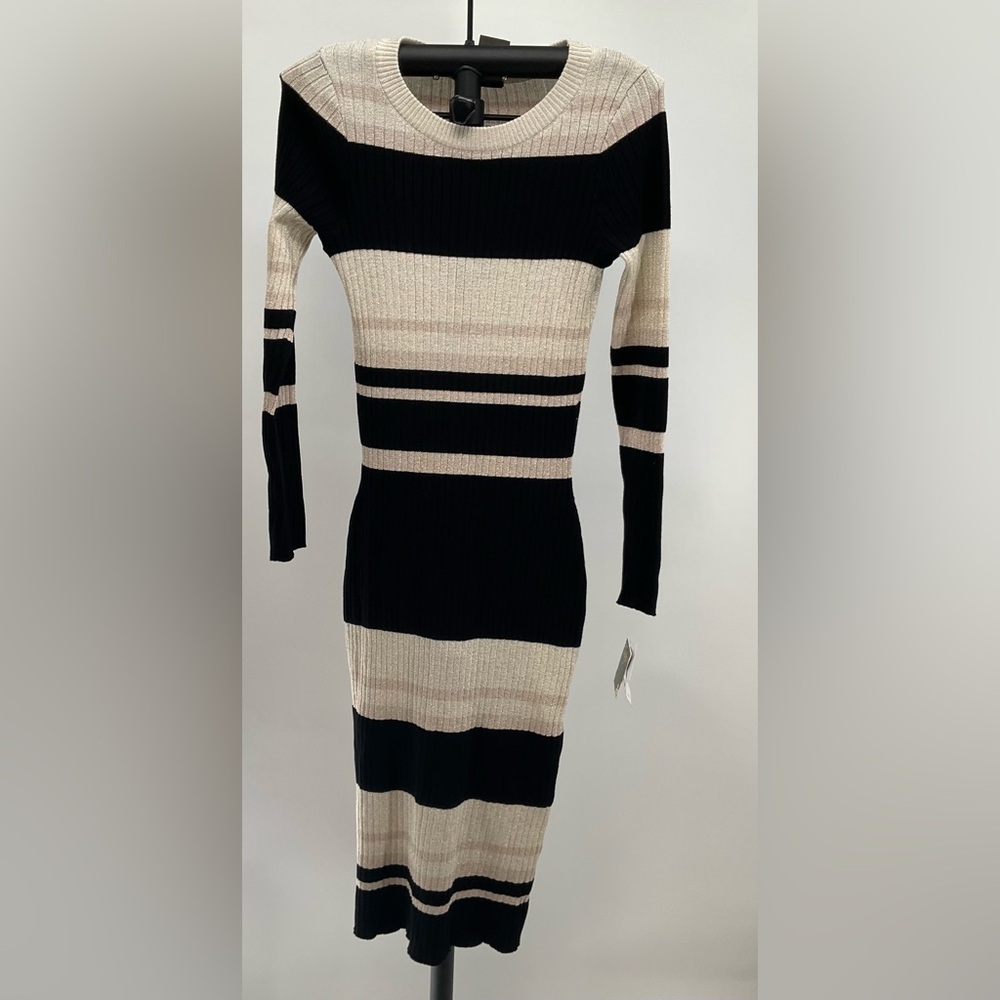 Taylor Women’s Black/Ivory/Blush Dress Size Small New With Tags
